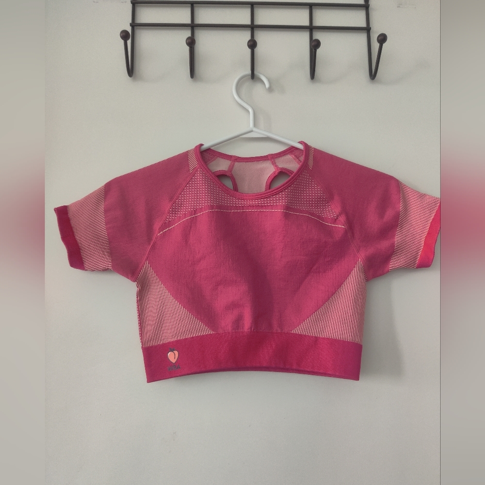 Barbie pink exercise crop top | Size XS